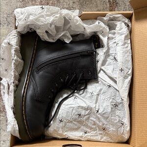 Black Leather kids Dr. Martens